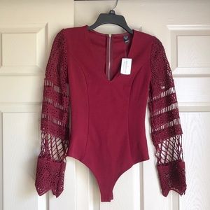 Gorgeous Burgundy Bodysuit